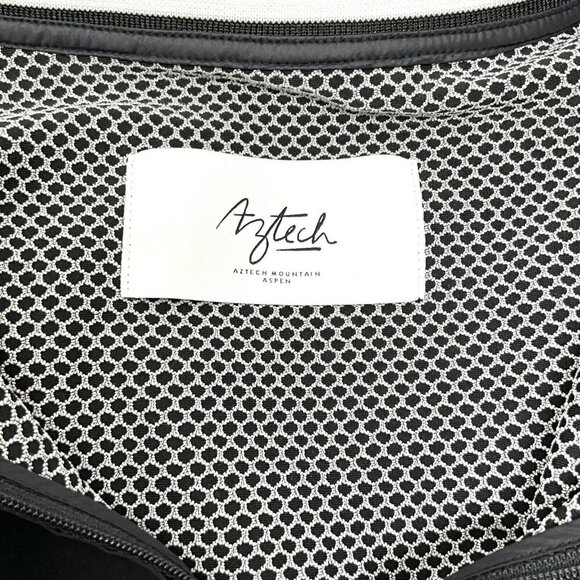 Aztech Mountain Aspen Tech Polo Shirt Black Size XL Short Sleeve 1/4 Zip Golf - Picture 6 of 7